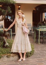 Cream Clove Corset Dress