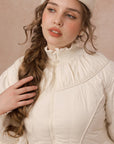 Curve&Plus Warrior II Down Puffer Coat — White