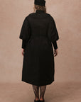 Curve&Plus Warrior II Down Puffer Coat — Black