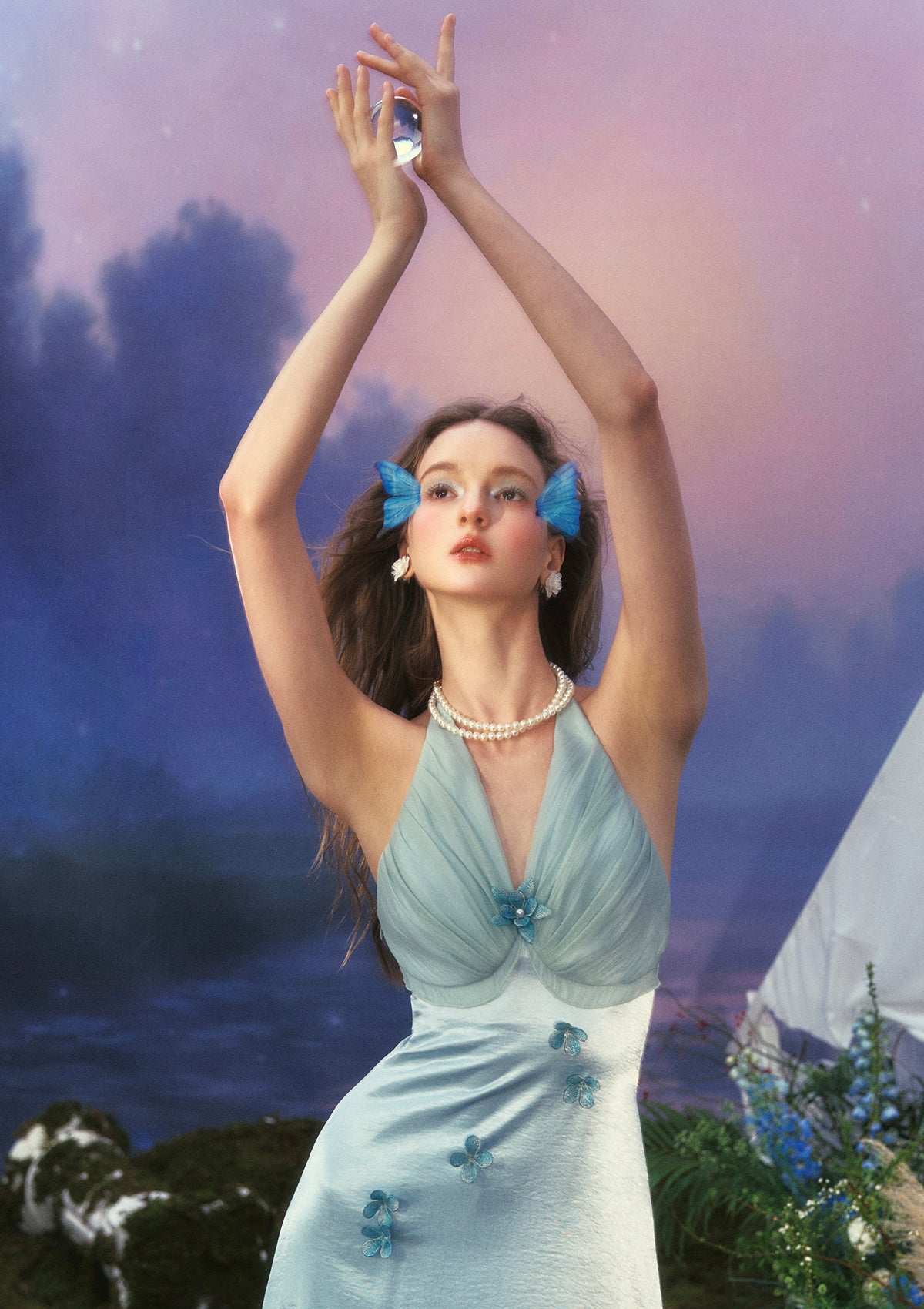 Butterfly Pearl Dress S / In-stock