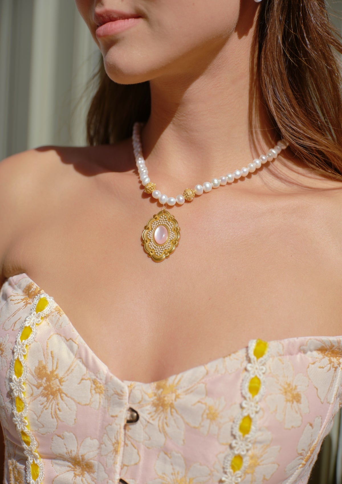 King's Court Heart Necklace