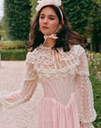 Rosa Ritter-Korsettkleid