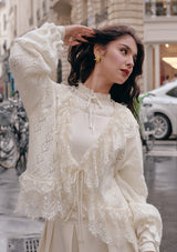 Moonlight Handwriting Knit Cardigan