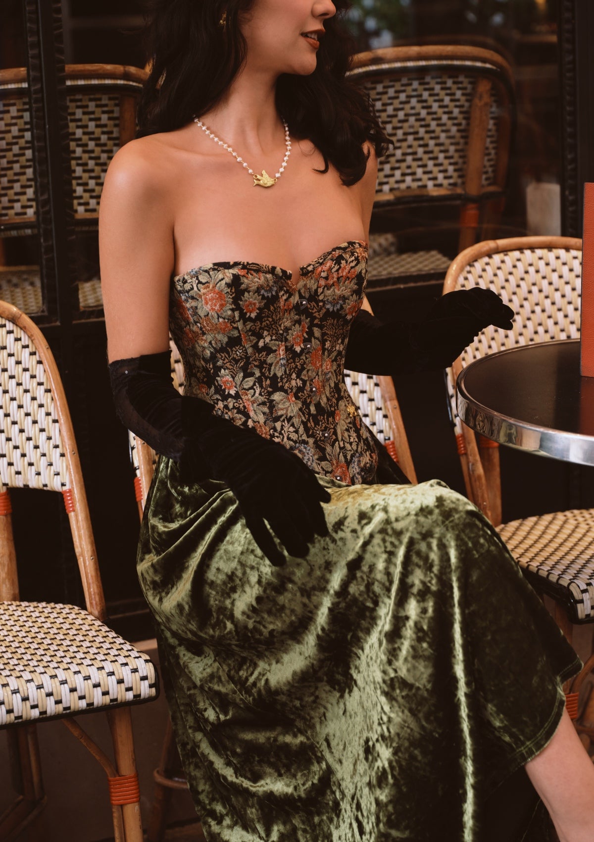Florence Opera Satin Skirt