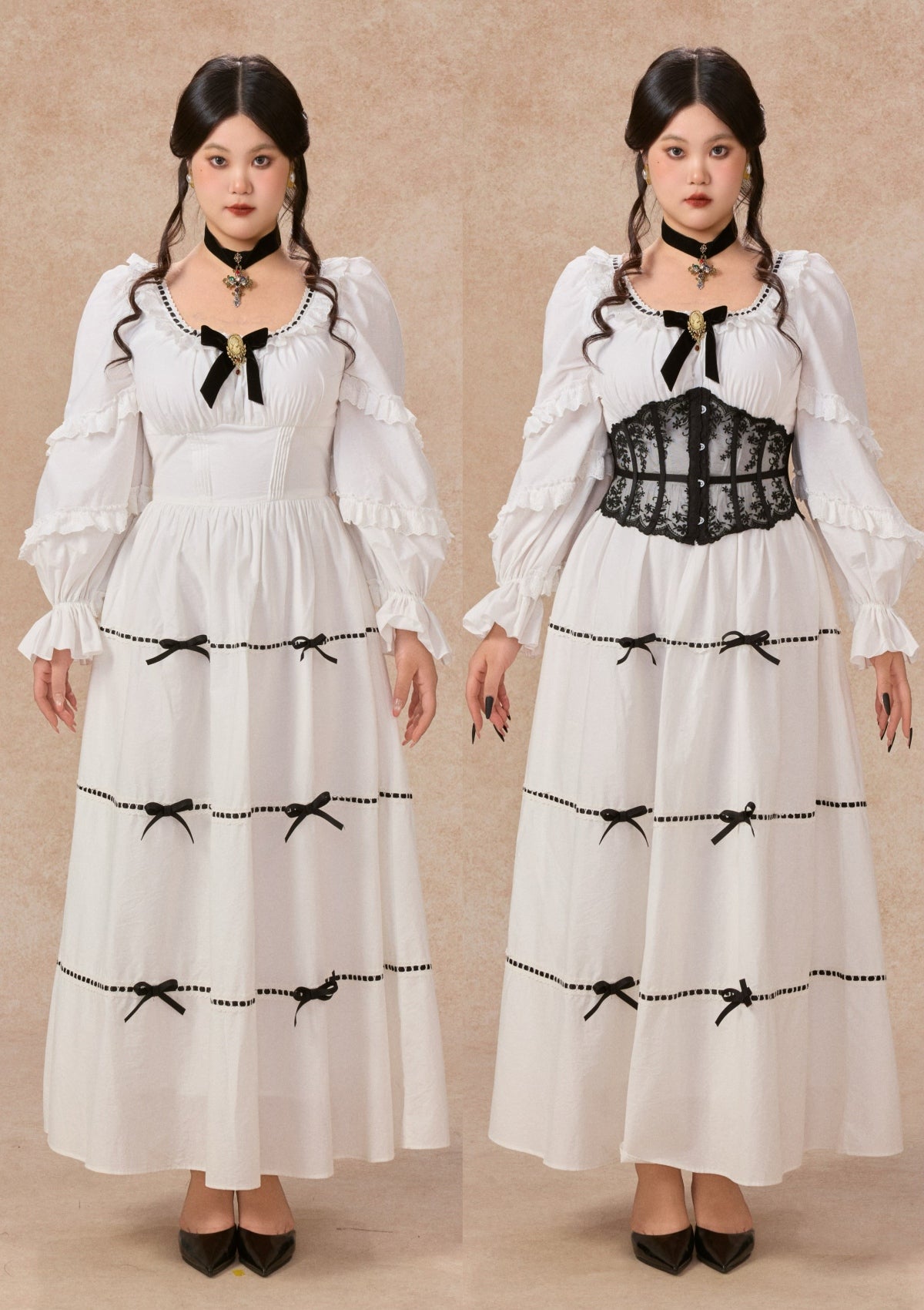 Curve&Plus Ghost Carol Dress