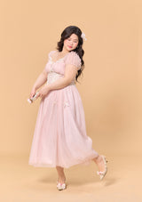 Curve & Plus Pink Mist Fairy Dress