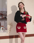 Curve & Plus Berry Brownie Hoodie