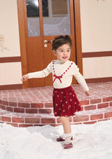 Toddler Girl Strawberry Post Office Knit Bottom Shirt