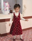 Toddler Girl Strawberry Newspaper Office Dress