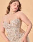 Curve & Plus "White Moon, Weaving Dreams" Corset