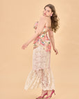 Curve & Plus Floral Mirror Corset