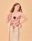 Curve & Plus Rose Sous La Lune Corset Dress