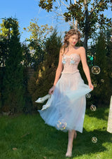 The Blue Lily Gauze Skirt