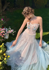 The Blue Lily Gauze Skirt