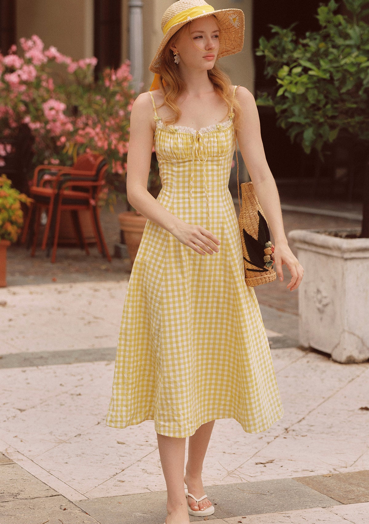 lemon yellow dress Katherine in Lemon Yellow / M Underwired cups Cute White Dress - Lemon