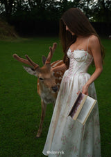 Love Flower Notes Corset Dress