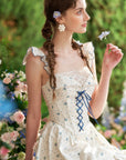 Blaubeermarmeladenglas-Korsettkleid