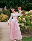 Korsettkleid mit Rosenbewegung