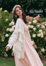 Meno's Letter Knit Cardigan