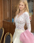 Girl's Notebook Knit Top