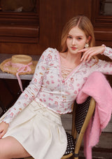 Girl's Notebook Knit Top