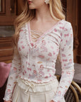 Girl's Notebook Knit Top