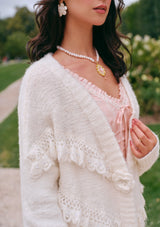 Meno's Letter Knit Cardigan