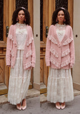 Meno's Letter Knit Cardigan