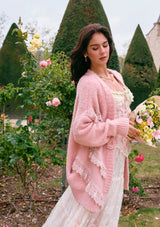 Meno's Letter Knit Cardigan