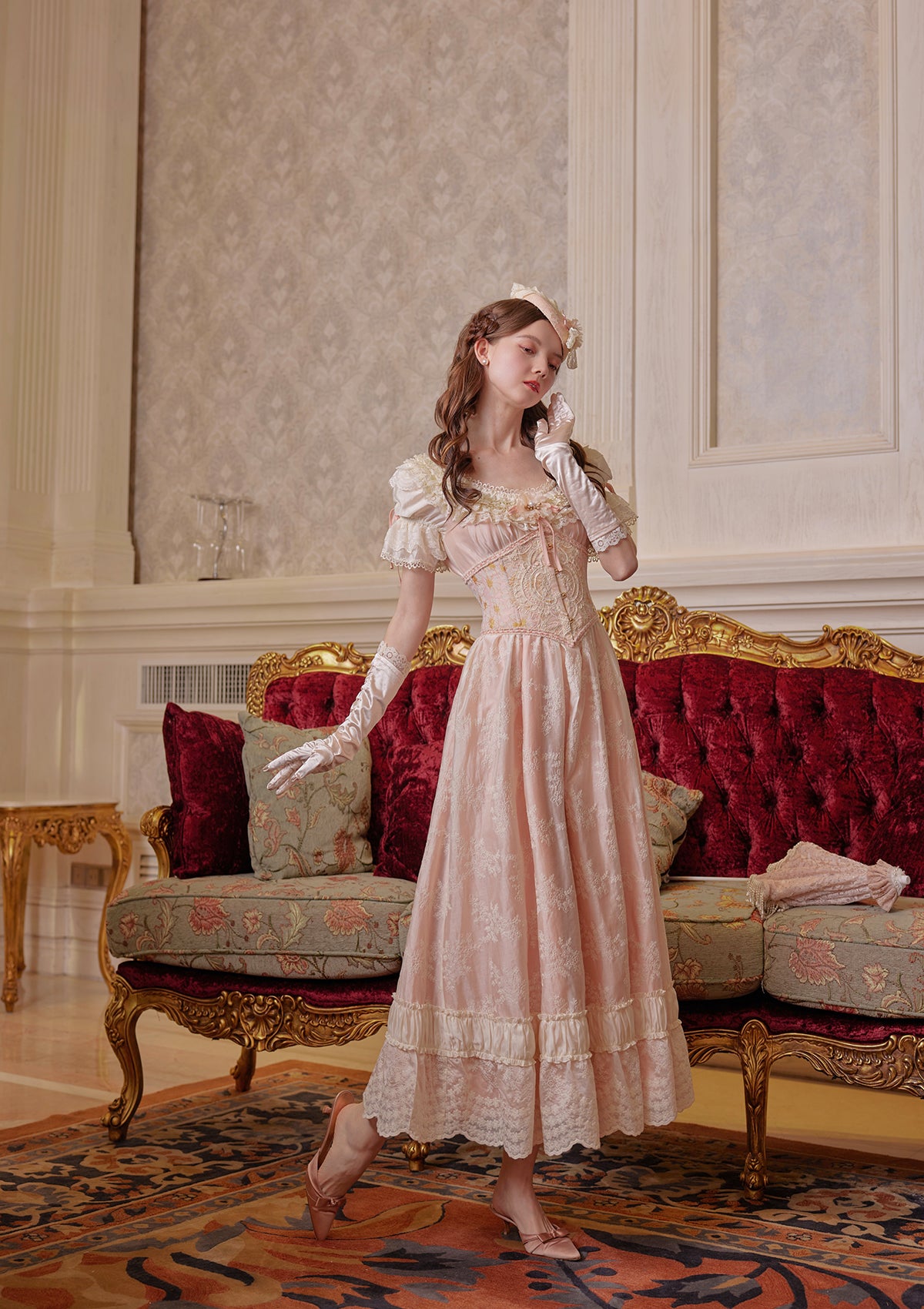 Hawkins' Tea Party Dress F / In-stock / Gloves