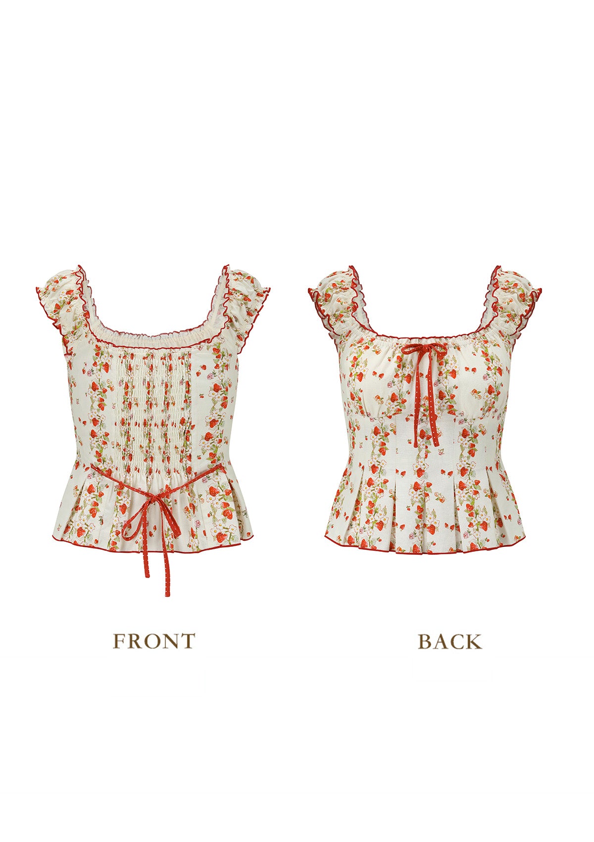 Lacemade Wildberry Picnic blouse featuring a square neckline