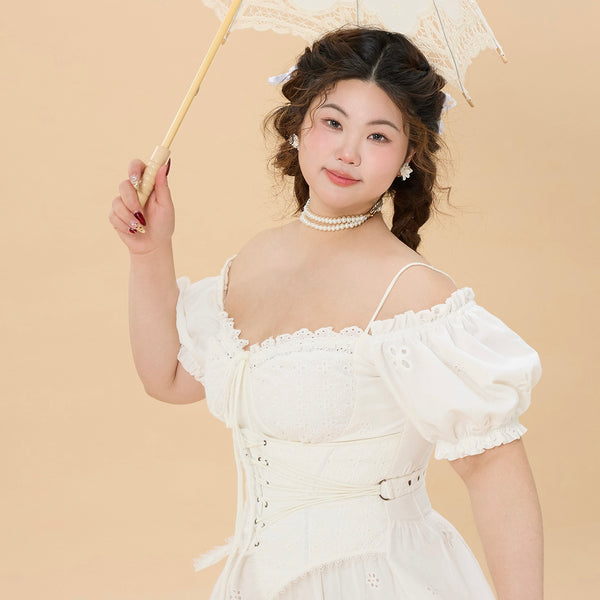 plus size white corset dress Jutrisujo Underbust Strap Top Skirt Set Bustier Outfit Lingerie Lace up Gothic Basques Medieval Women Bride Wedding XXS: Clothing, Shoes & Jewelry while the intricate lacing adds a touch of historical elegance Plus Size Corsets | Flattering