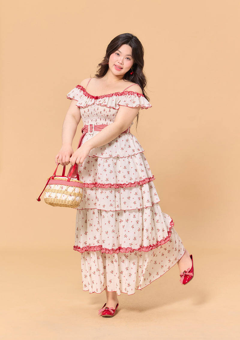 Curve & Plus Red Hood Maiden Dress 1XL