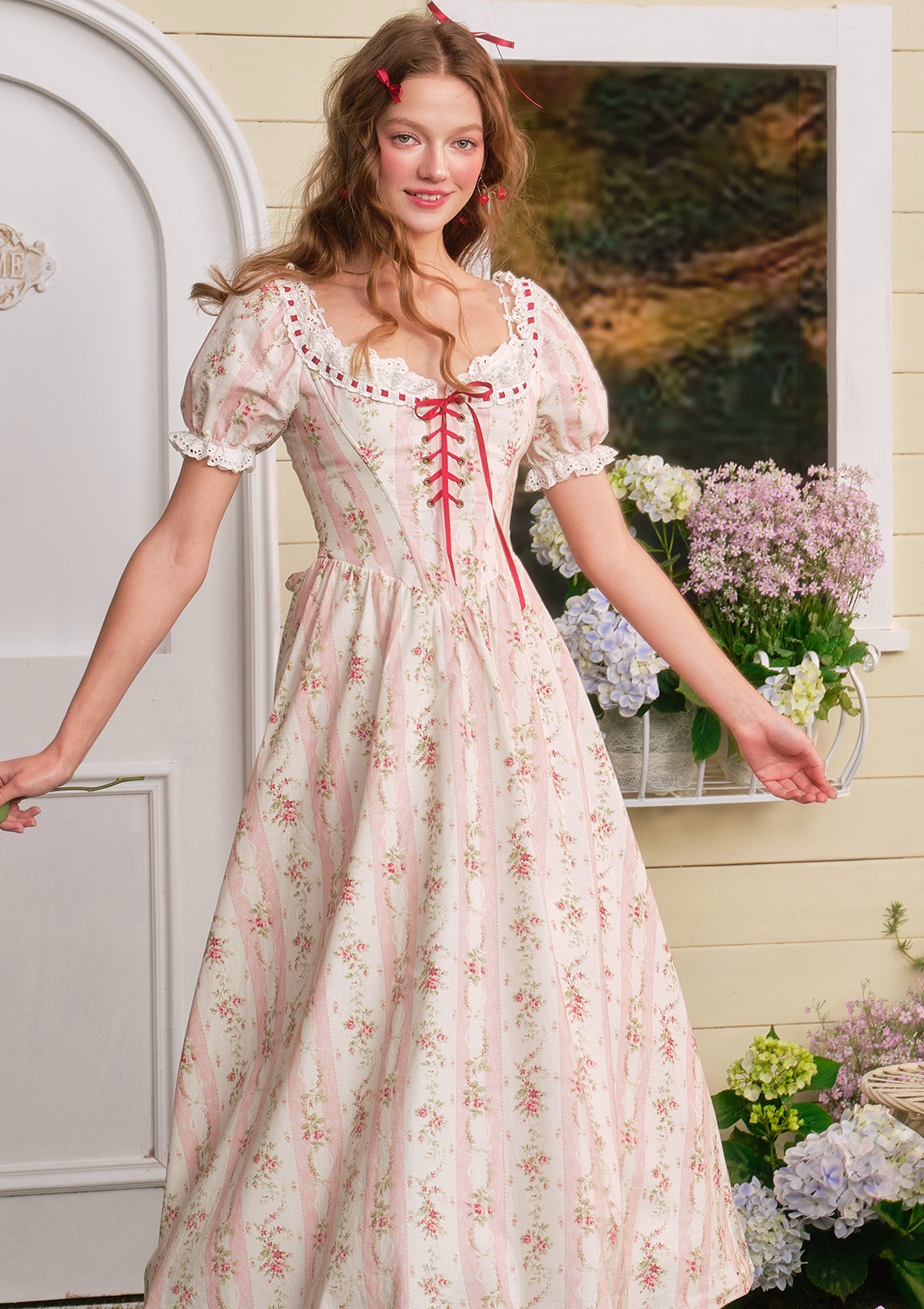 Audrey Tea Party Corset Dress Pre-order / XS