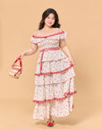 Curve & Plus Red Hood Maiden Dress