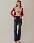 Vibrant Strawberry Sports Cardigan