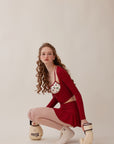 Vibrant Strawberry Sports Cardigan