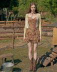 Chocolina Wildleder-Korsett