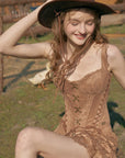 Chocolina Wildleder-Korsett