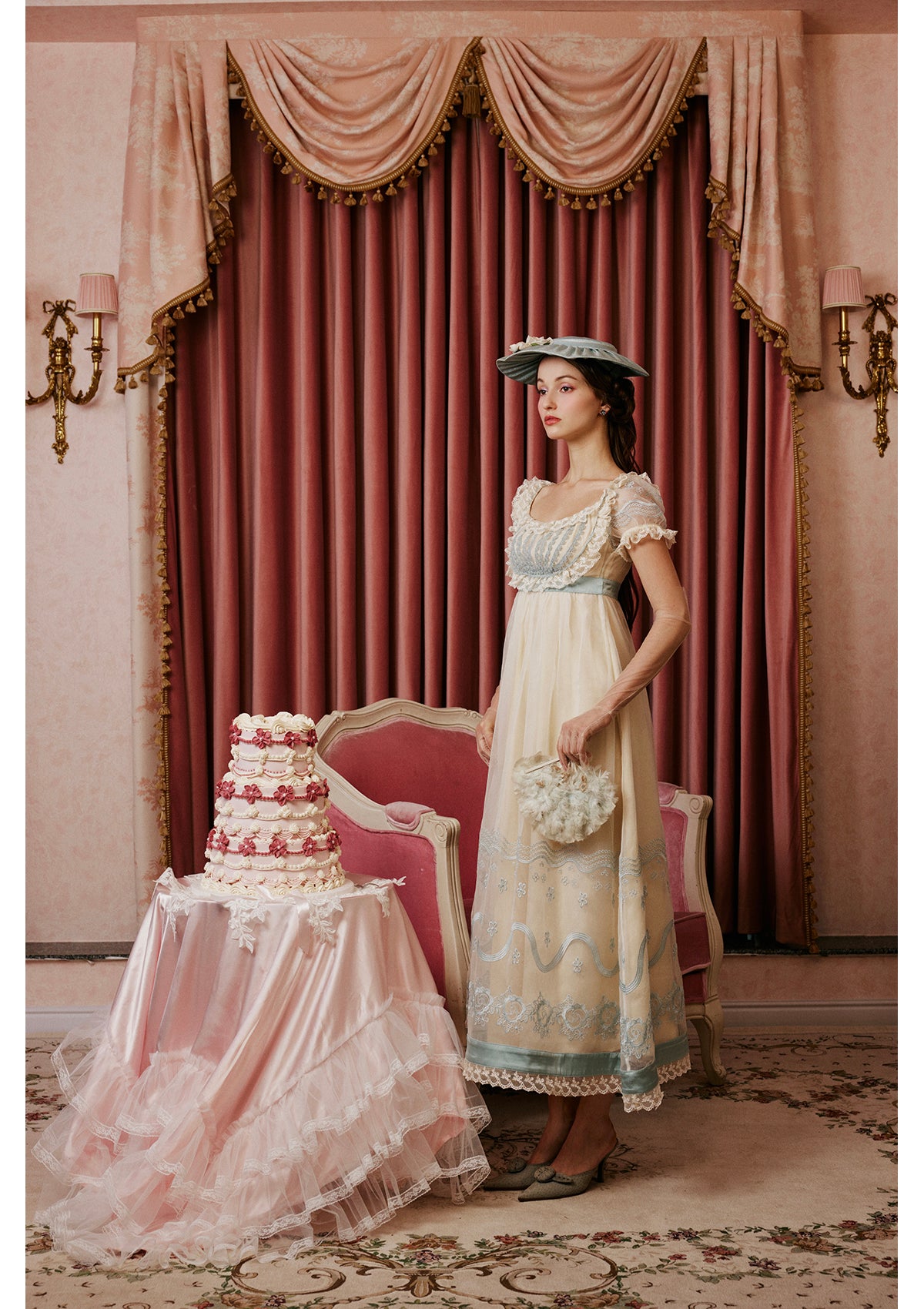 【新品M】LIMITED VINTAGE LACE DRESS limited vintage lace dress