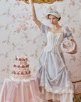 Lacemade Serenity Blue Fairycore Dress for Romantic Summer Garden Weddings