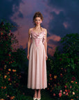 Korsettkleid mit Tuberose-Blumenmuster