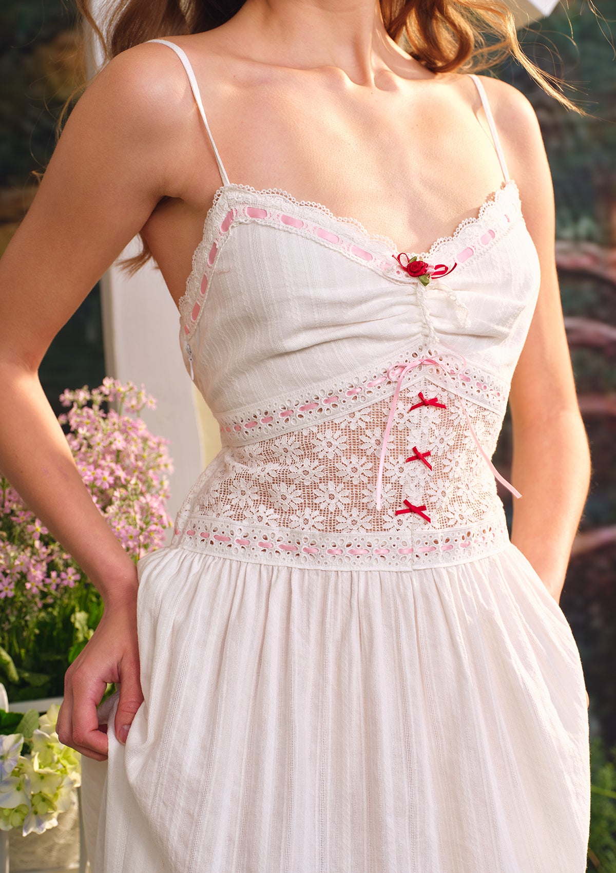 chinese dress ladies Cherry Bite Dress in Stock / XL