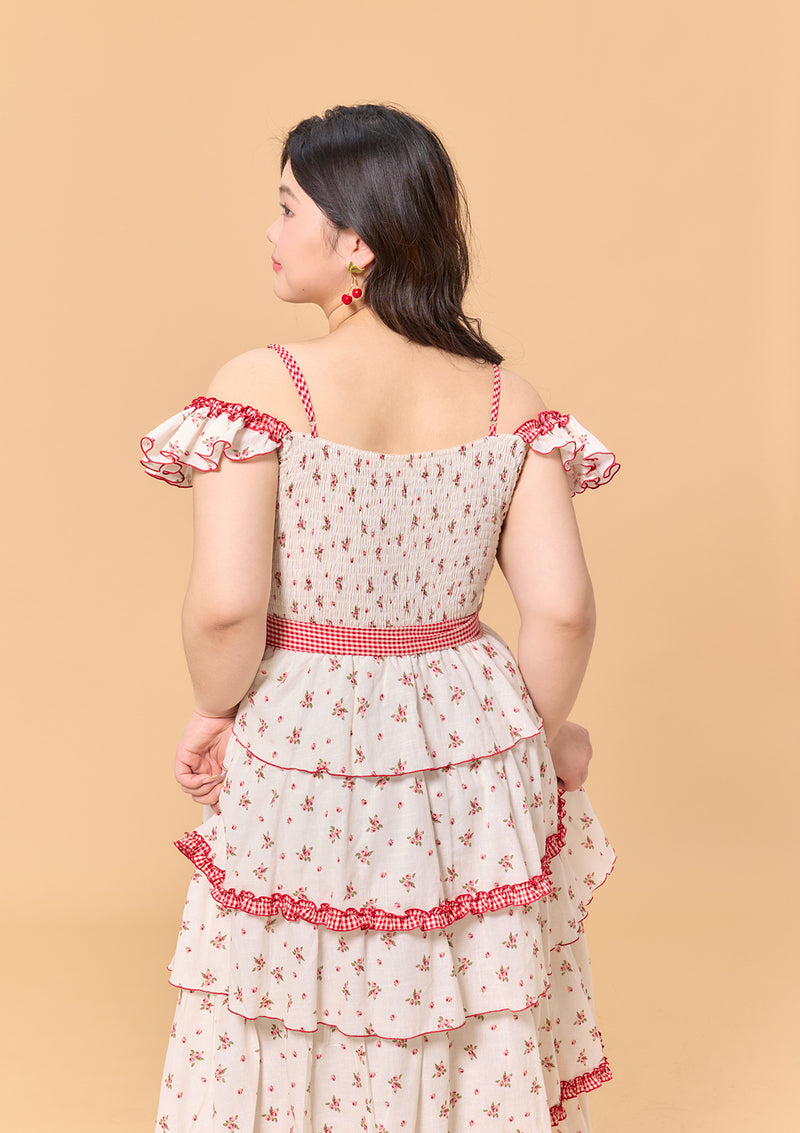 Curve & Plus Red Hood Maiden Dress