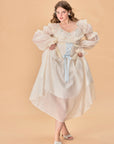 Curve & Plus Blue Hydrangea Corset Dress