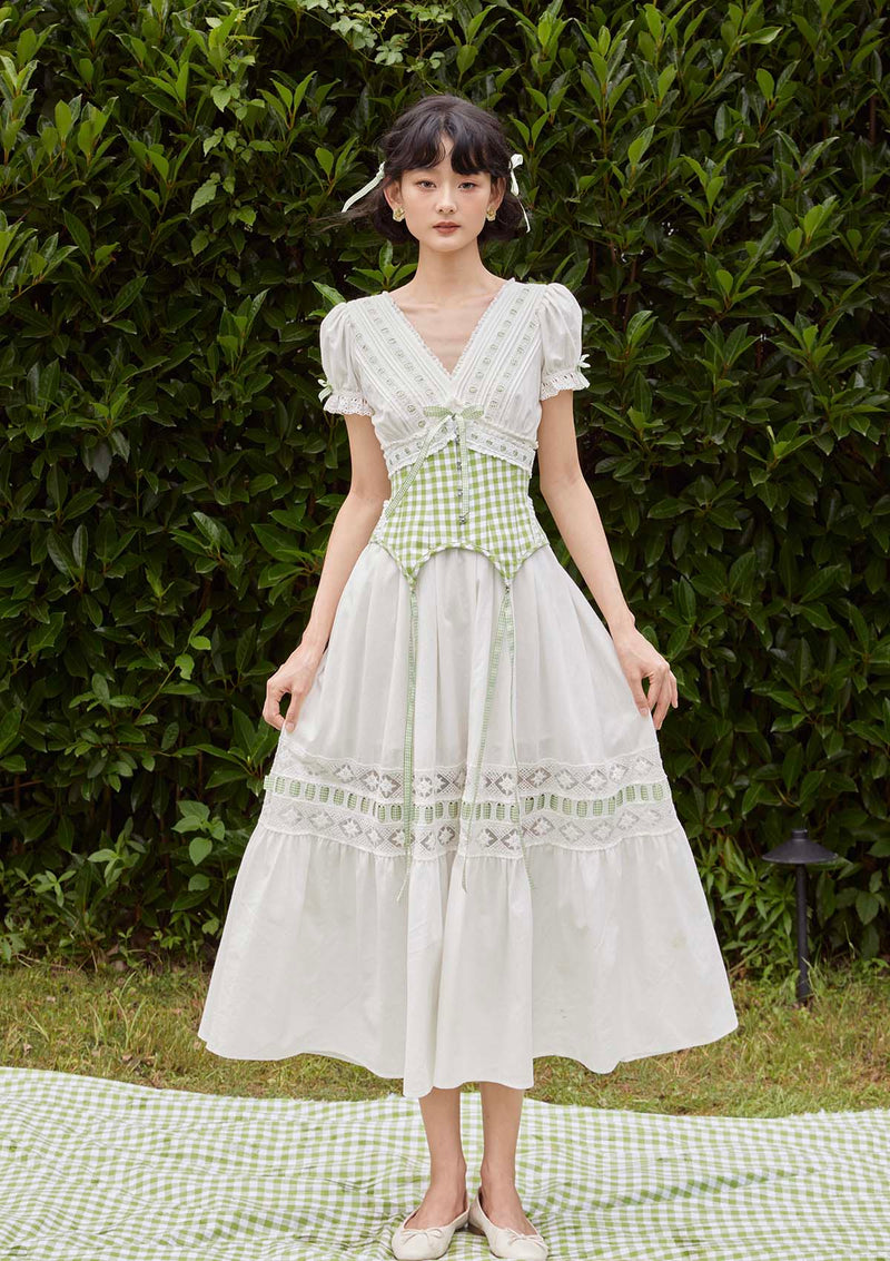 Green Apple Paradise Dress(Short) In-stock / XL Green Apple Paradise Dress(Short) In-stock / XL