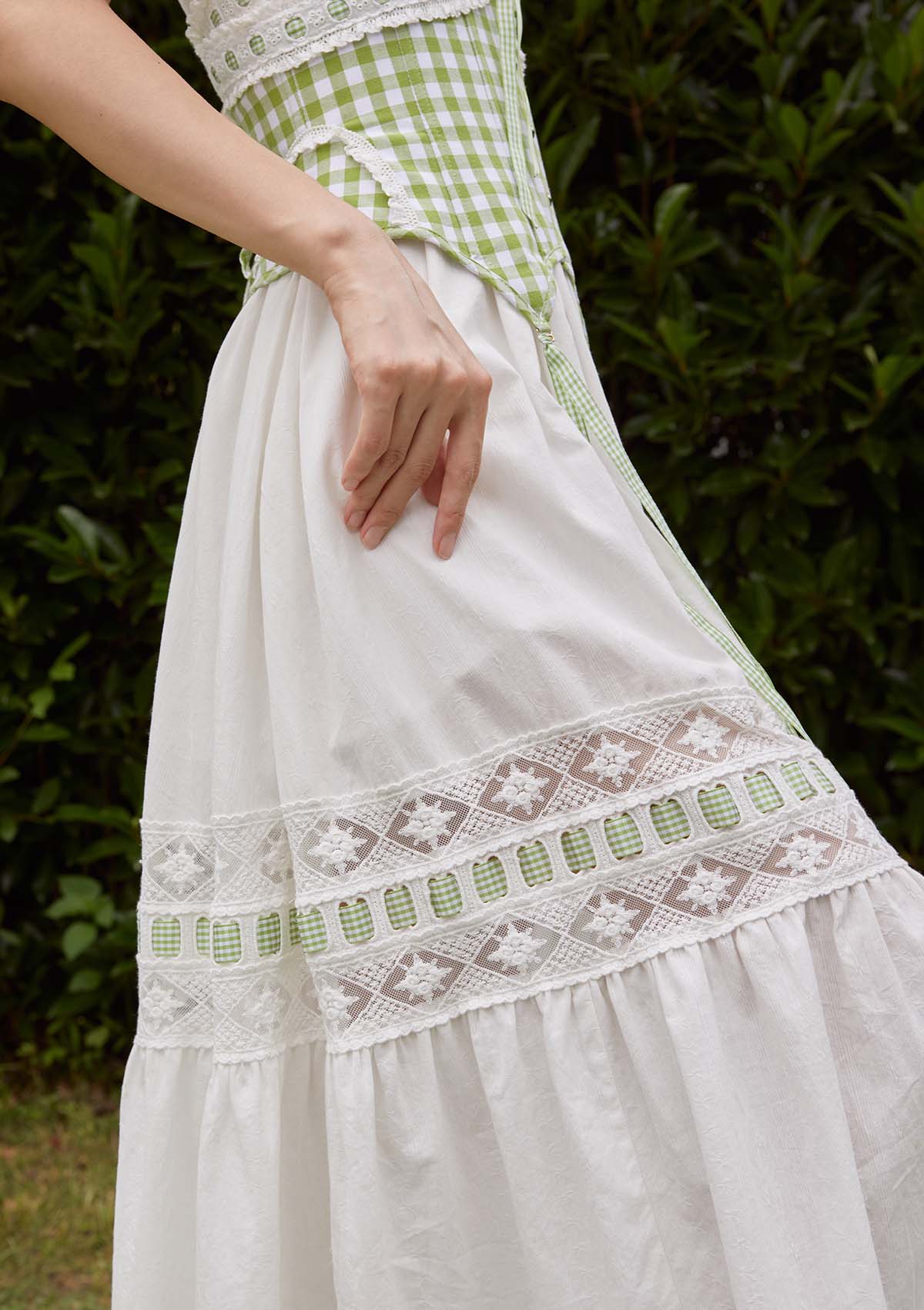 PALAVAパラバRITA DRESS GREEN APPLE BLOSSOM rita-apple-