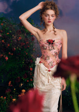 Rose Sous La Lune Corset Dress