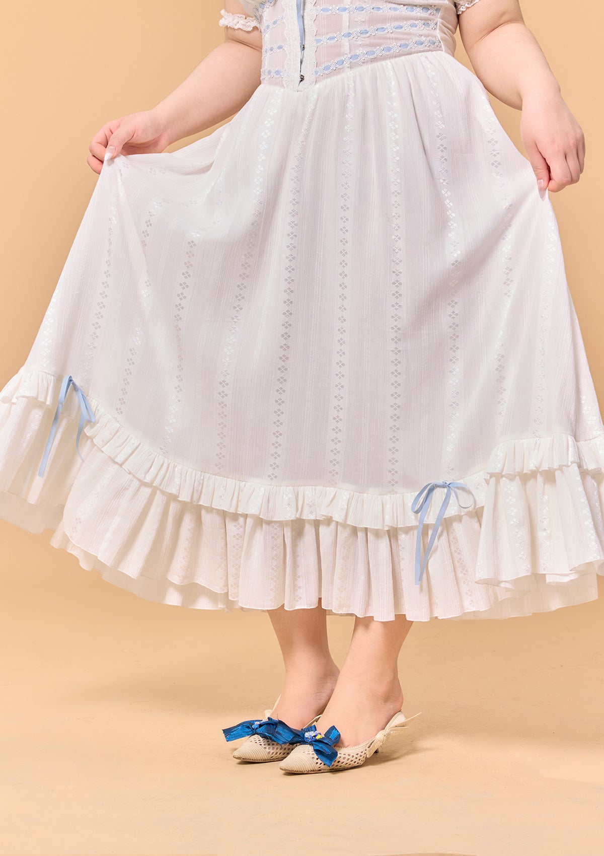 Curve & Plus Dear White Pages Dress