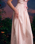 Korsettkleid mit Tuberose-Blumenmuster